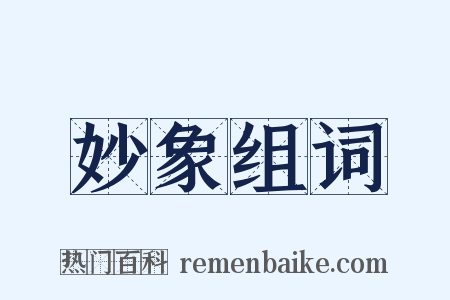 妙象组词是什么意思的图片